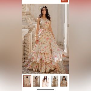 Paulmi and Harsh pre-stitched saree